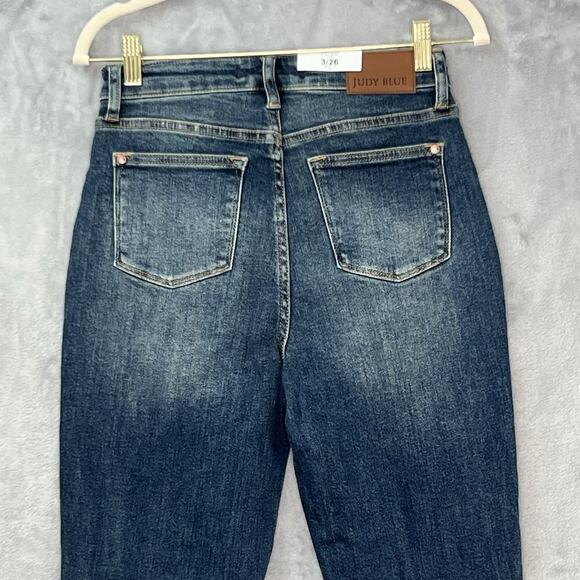 Judy Blue Relaxed High Waist Patch Pockets‎ Jeans Sz 26 90s mom Jean Style - Picture 7 of 15